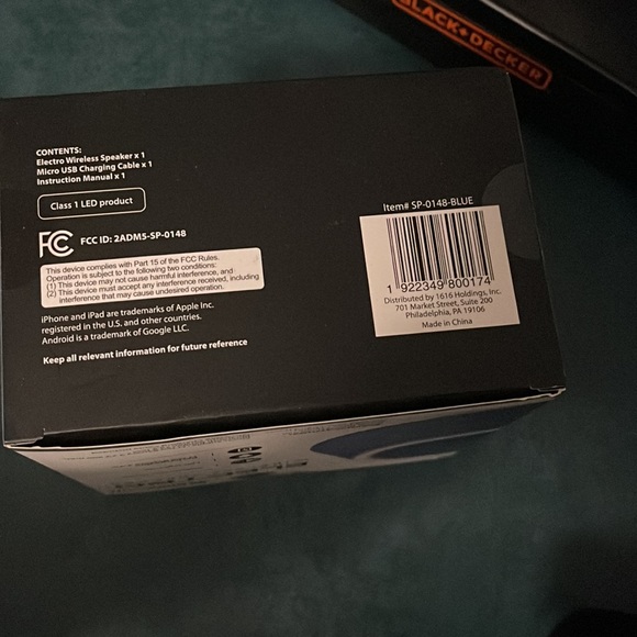 Bass Jaxx Electro wireless speaker NIB - Picture 5 of 5